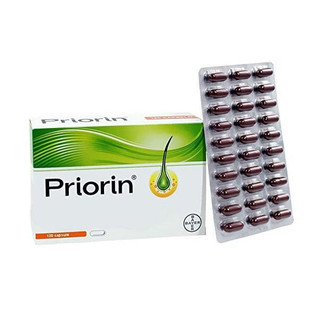 قرص ورقه ای ضد ریزش ارثی و هورمونی پریورین بایر (جداشده از جعبه) تقویت ریشه و رشد مو 30 عددی آلمانی PRIORIN
